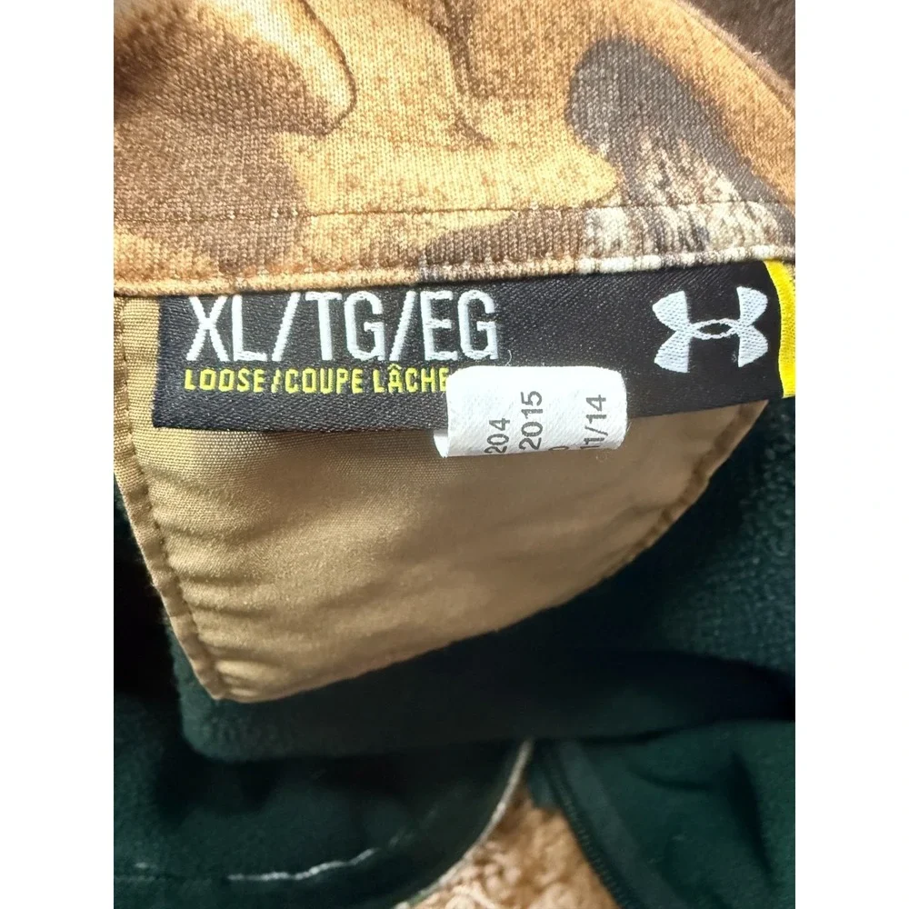 Lot 2 -UNDER ARMOUR - Men's 1/4 Zip Pullover Long Sleeve Hunting Shirt - X-Large
